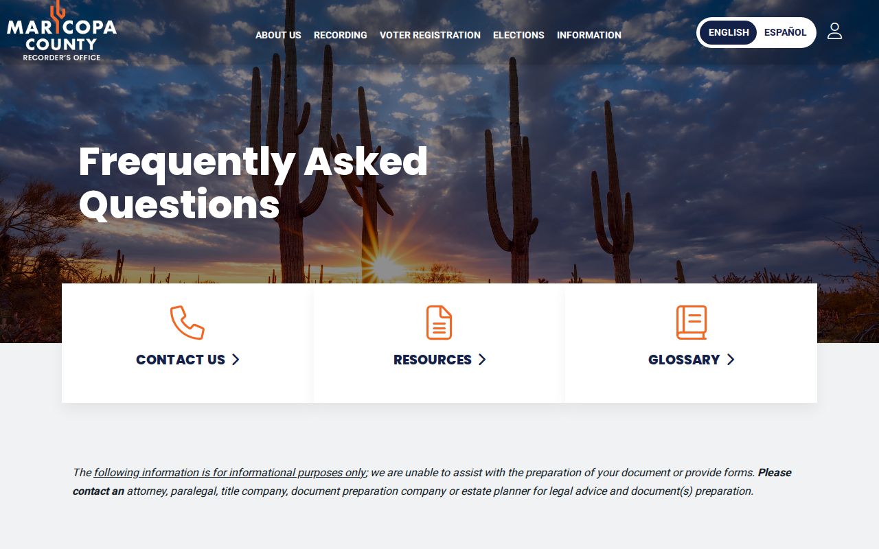 Chandler street directory Recorder deed and plat guidance